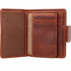 Esquire Herrengeldbörsen Querformat<Dallas Geldbörse RFID Leder 12,5 cm braun