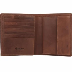 Esquire Herrengeldbörsen Hochformat<Dallas Geldbörse RFID Schutz Leder 12 cm braun