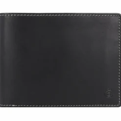 Hot Esquire Dallas Geldbörse RFID Schutz Leder 13.5 cm schwarz