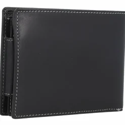 Hot Esquire Dallas Geldbörse RFID Schutz Leder 13.5 cm schwarz