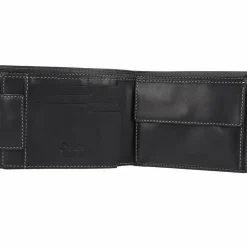 Hot Esquire Dallas Geldbörse RFID Schutz Leder 13.5 cm schwarz