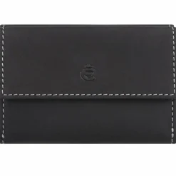Esquire Herrengeldbörsen Querformat|Damengeldbörsen Querformat<Dallas Geldbörse RFID Schutz Leder 10 cm schwarz