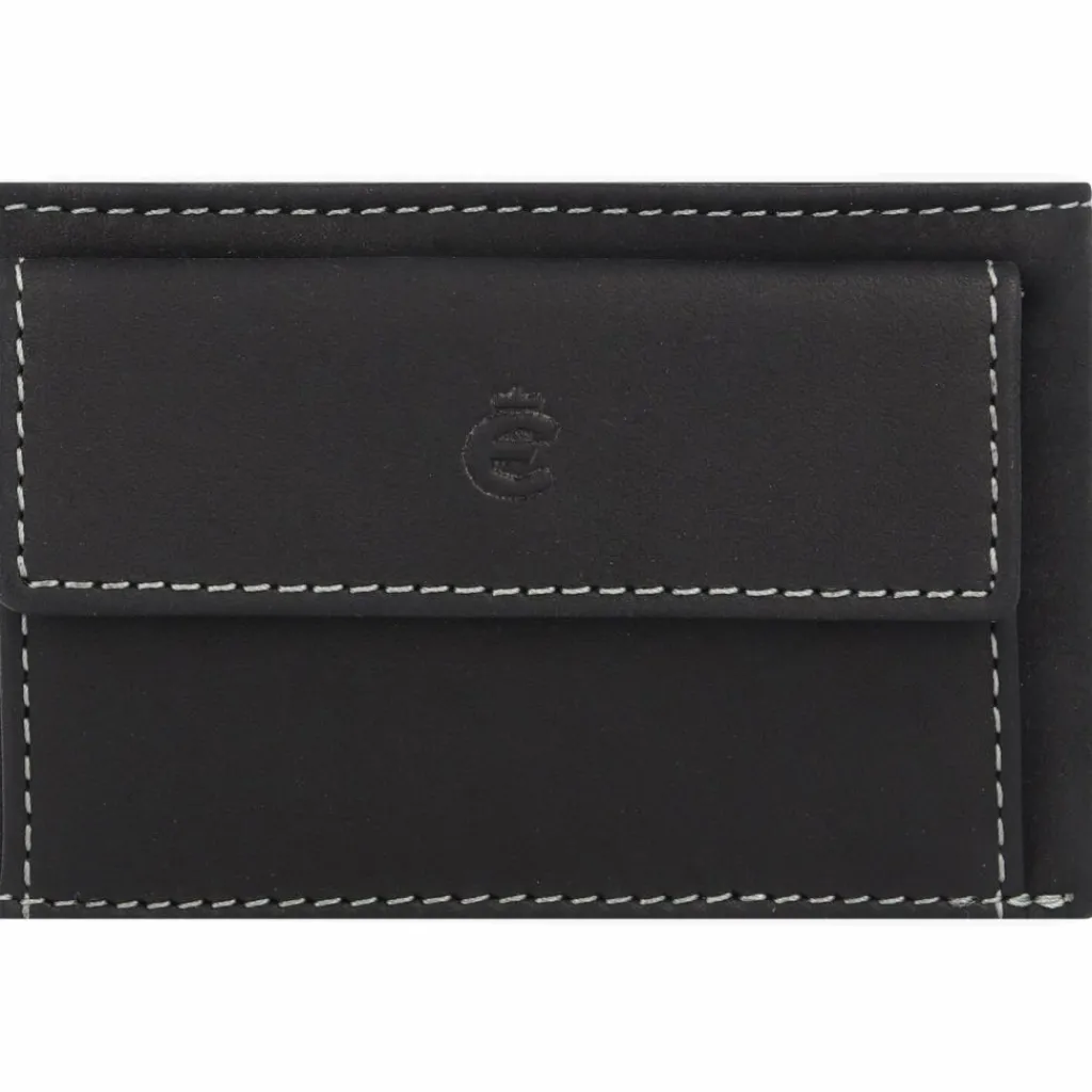 Clearance Esquire Dallas Geldbörse RFID Leder 10 cm schwarz