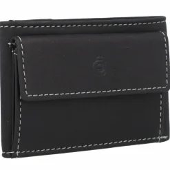 Clearance Esquire Dallas Geldbörse RFID Leder 10 cm schwarz