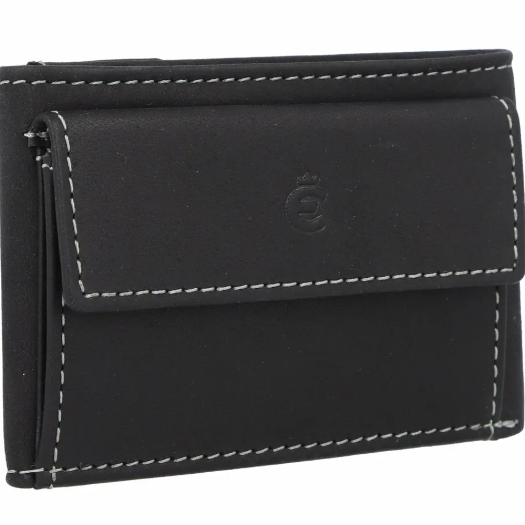 Clearance Esquire Dallas Geldbörse RFID Leder 10 cm schwarz