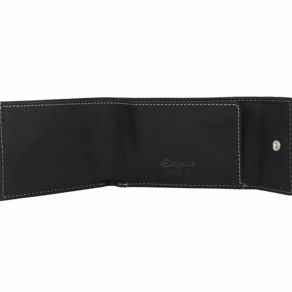 Clearance Esquire Dallas Geldbörse RFID Leder 10 cm schwarz