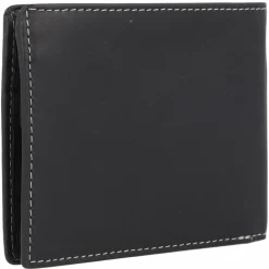 Discount Esquire Dallas Geldbörse RFID Schutz Leder 12 cm schwarz