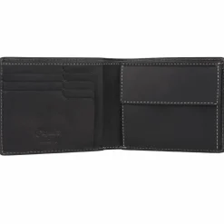 Discount Esquire Dallas Geldbörse RFID Schutz Leder 12 cm schwarz