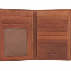 Esquire Herrengeldbörsen Hochformat<Dallas Geldbörse RFID Schutz Leder 11 cm braun