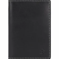 Hot Esquire Dallas Kreditkartenetui RFID Schutz Leder 7.5 cm schwarz