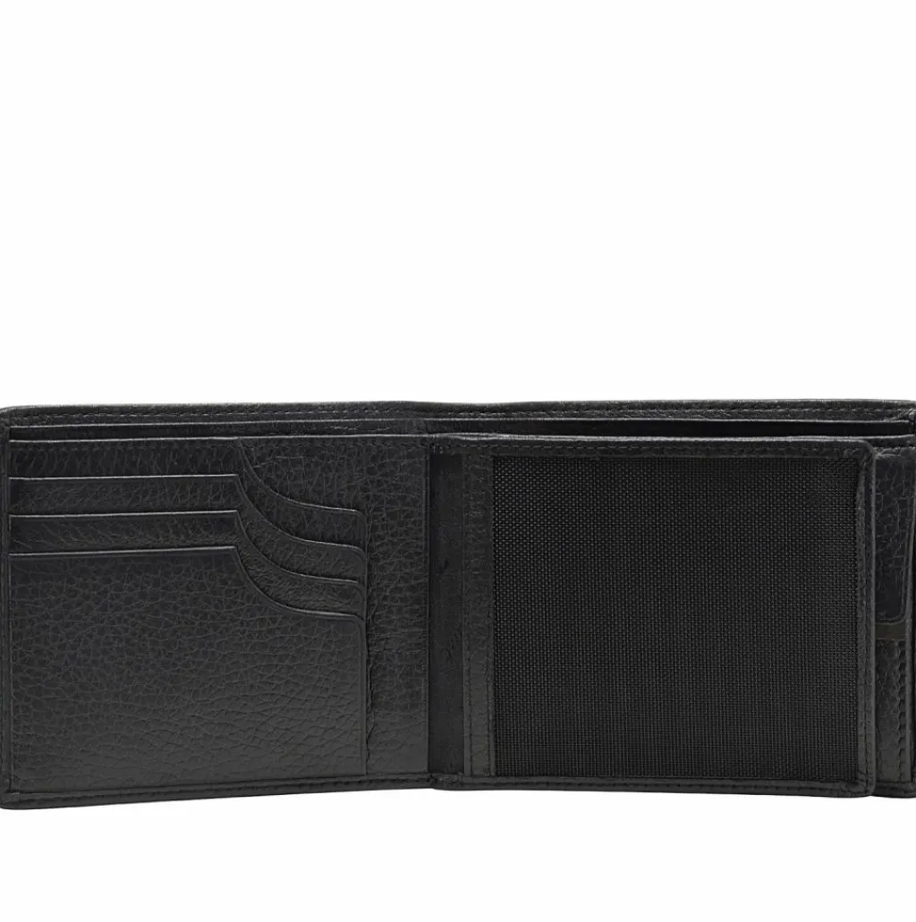 Hot Esquire Deer Geldbörse I Leder 12 cm schwarz