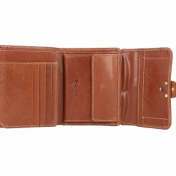 Esquire Damengeldbörsen Querformat<Denver Geldbörse RFID Leder 12 cm cognac