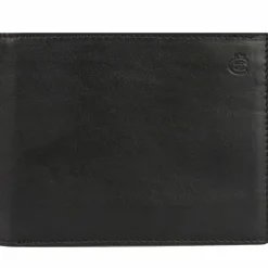 Esquire Herrengeldbörsen Querformat<Eco Geldbörse I Leder 12 cm black