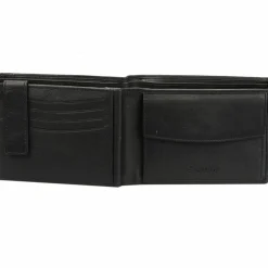 Esquire Herrengeldbörsen Querformat<Eco Geldbörse I Leder 12 cm black