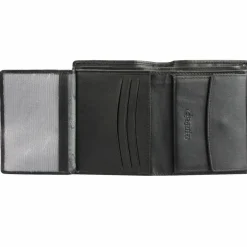 Esquire Herrengeldbörsen Hochformat<Eco Geldbörse Leder 9 cm schwarz