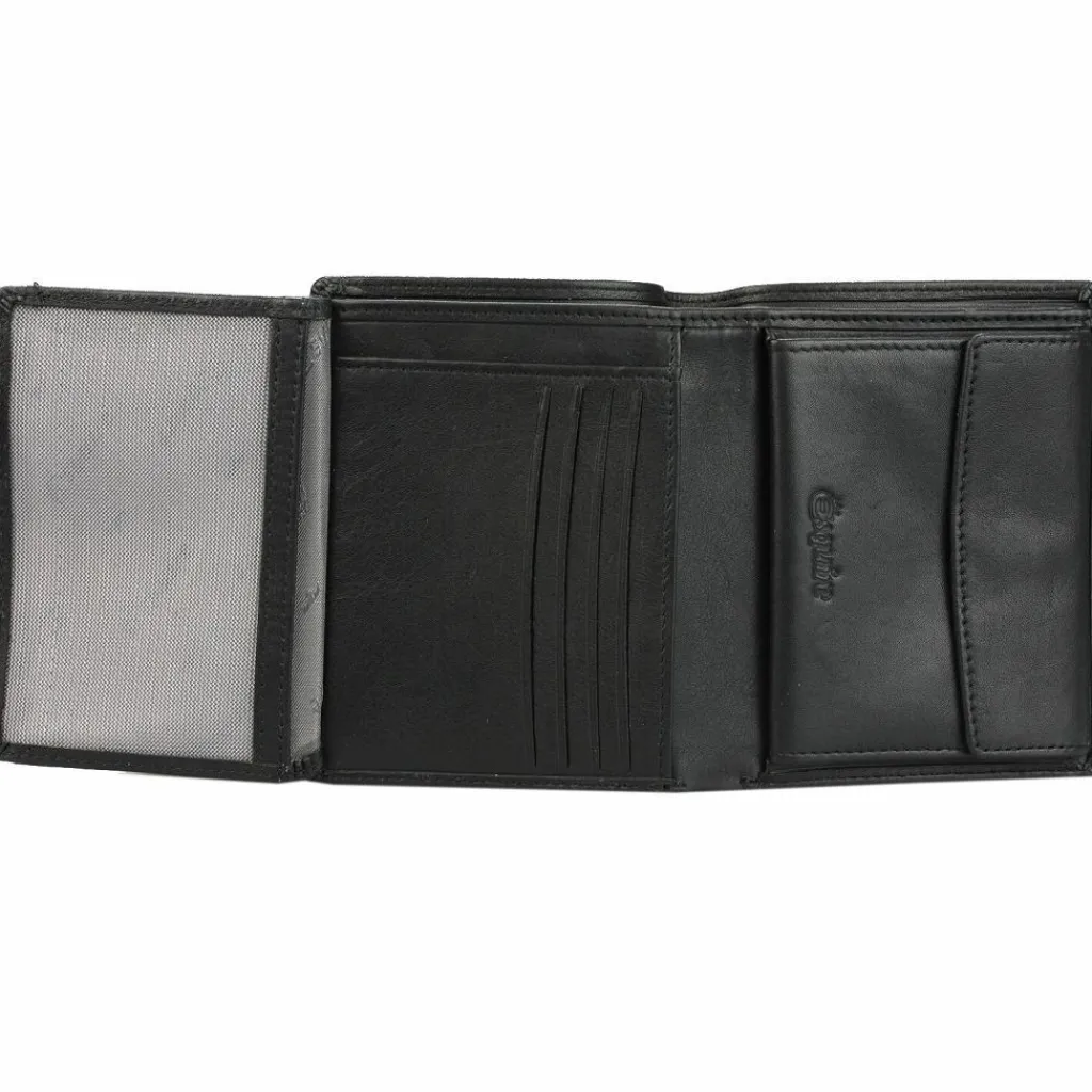 Hot Esquire Eco Geldbörse Leder 9,5 cm schwarz