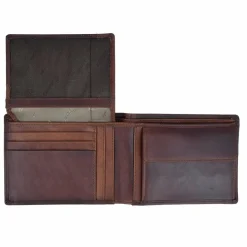 Hot Esquire Dallas Geldbörse Leder 12,5 cm braun