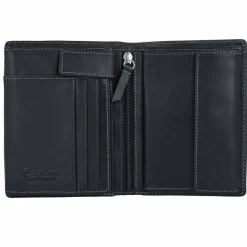 Esquire Herrengeldbörsen Hochformat<Dallas Geldbörse Leder 9,5 cm schwarz