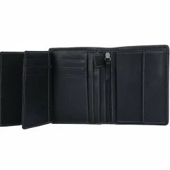 Esquire Herrengeldbörsen Hochformat<Dallas Geldbörse Leder 9,5 cm schwarz