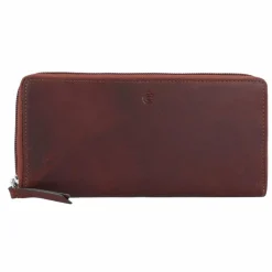 Esquire Damengeldbörsen Querformat<Dallas Geldbörse Leder 19 cm braun