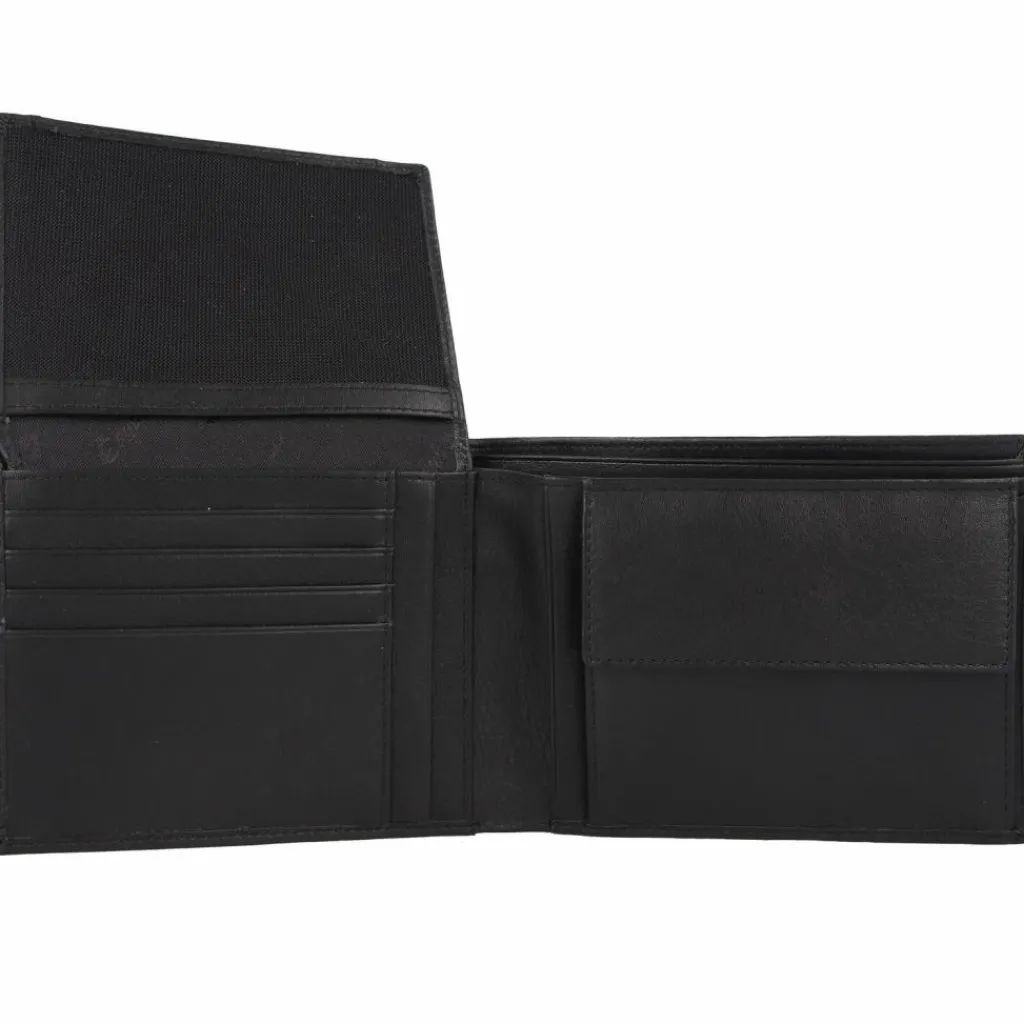 Best Esquire Frankfurt Geldbörse RFID Schutz Leder 12.5 cm schwarz