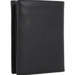 Esquire Herrengeldbörsen Hochformat<Frankfurt Geldbörse RFID Schutz Leder 9.5 cm schwarz