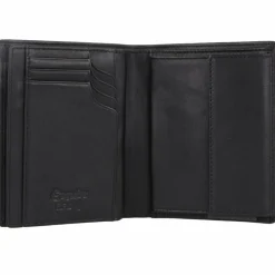 Esquire Herrengeldbörsen Hochformat<Frankfurt Geldbörse RFID Schutz Leder 9.5 cm schwarz