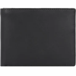 Esquire Herrengeldbörsen Querformat<Frankfurt Geldbörse RFID Schutz Leder 11 cm schwarz