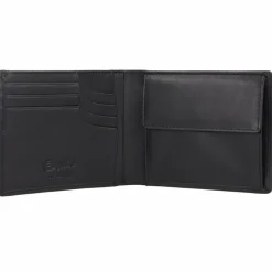 Esquire Herrengeldbörsen Querformat<Frankfurt Geldbörse RFID Schutz Leder 11 cm schwarz
