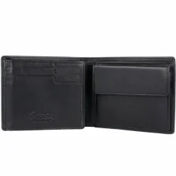 Outlet Esquire Harry Geldbörse Leder 11 cm schwarz