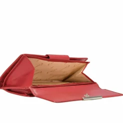 Esquire Damengeldbörsen Querformat<Helena Geldbörse Leder 18 cm rot