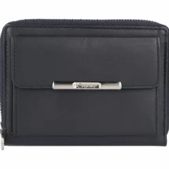 Esquire Damengeldbörsen Querformat<Helena Geldbörse Leder 12 cm blau