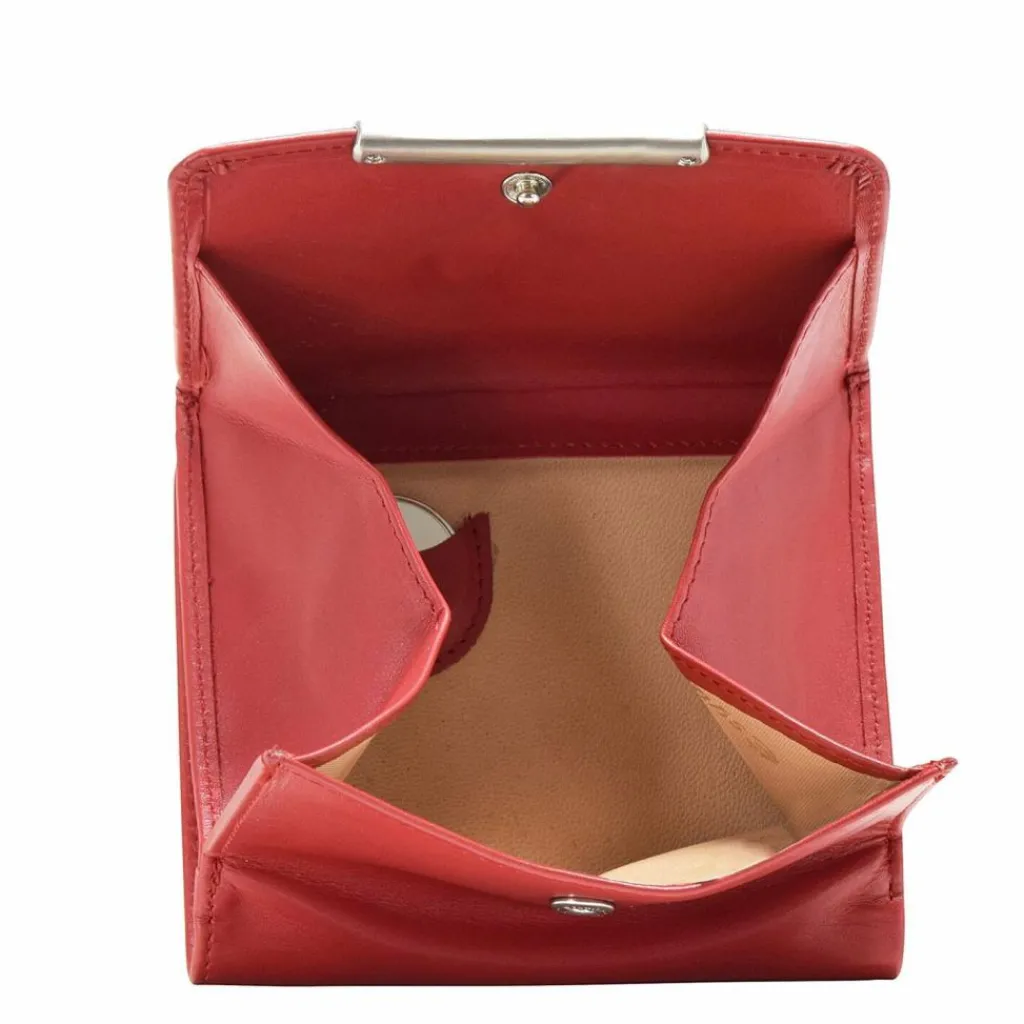 Esquire Damengeldbörsen Querformat<Helena Geldbörse Leder 10 cm rot