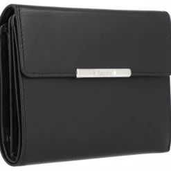 Esquire Damengeldbörsen Querformat<Helena Geldbörse RFID Leder 14 cm schwarz