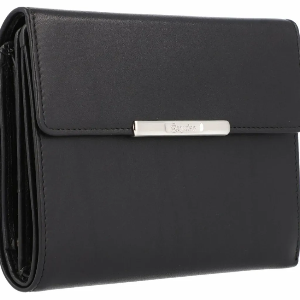 Esquire Damengeldbörsen Querformat<Helena Geldbörse RFID Leder 14 cm schwarz