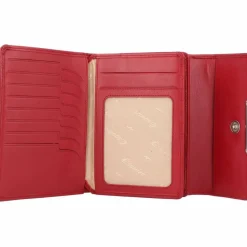 Esquire Damengeldbörsen Querformat<Helena Geldbörse RFID Leder 14 cm rot