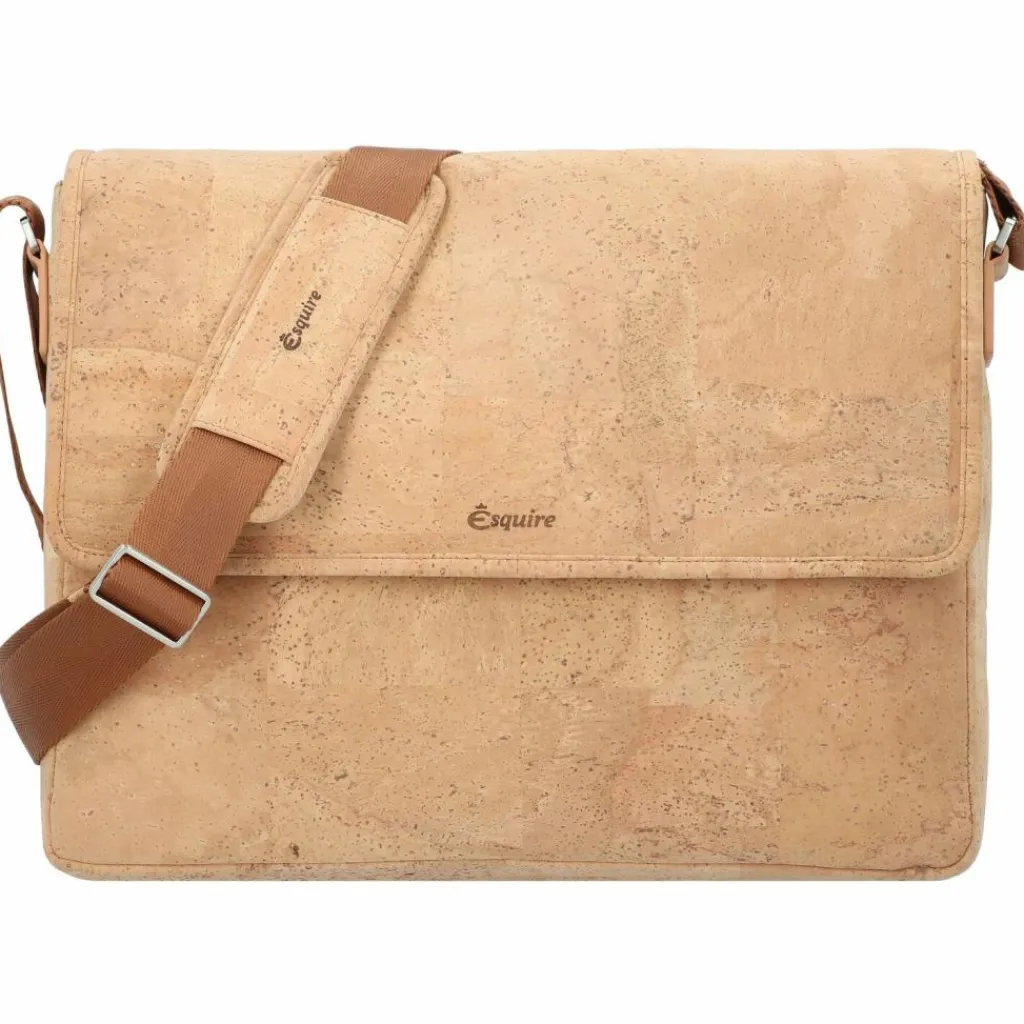 Esquire Messenger Bags|Laptoptaschen<Kork Messenger 39 cm Laptopfach natur