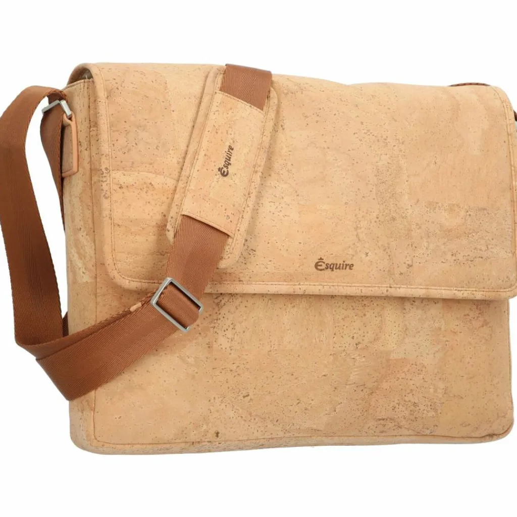 Esquire Messenger Bags|Laptoptaschen<Kork Messenger 39 cm Laptopfach natur