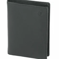 Esquire Herrengeldbörsen Hochformat<Logo Geldbörse Leder 9 cm schwarz