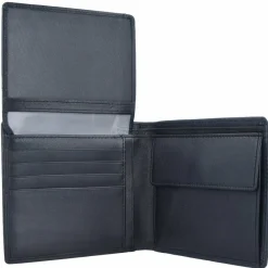 Best Esquire New Line Geldbörse RFID Schutz Leder 11.5 cm schwarz