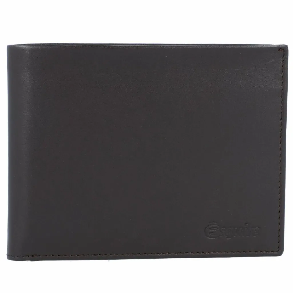 Esquire Herrengeldbörsen Querformat<New Silk Geldbörse Leder 12 cm braun