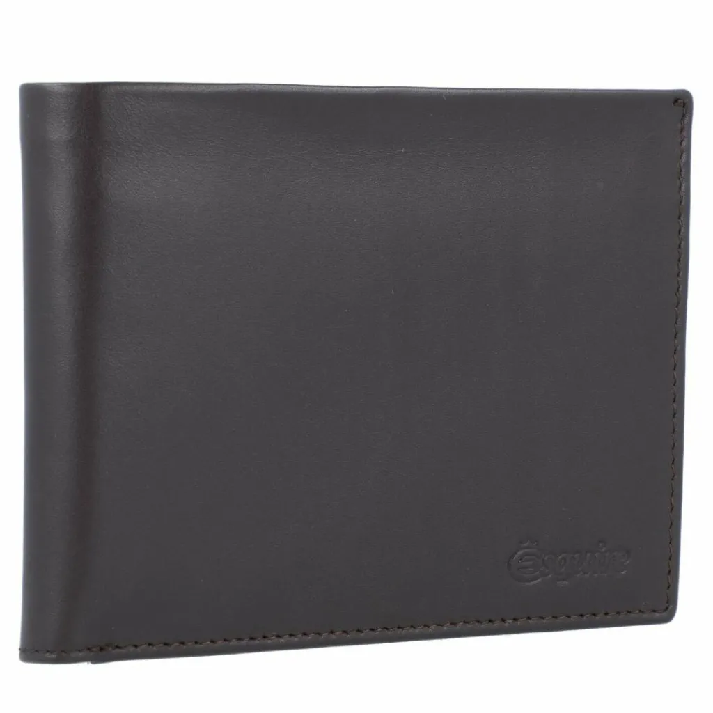 Esquire Herrengeldbörsen Querformat<New Silk Geldbörse Leder 12 cm braun
