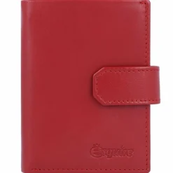 Esquire Herrengeldbörsen Hochformat<New Silk Geldbörse Leder 7,5 cm rot