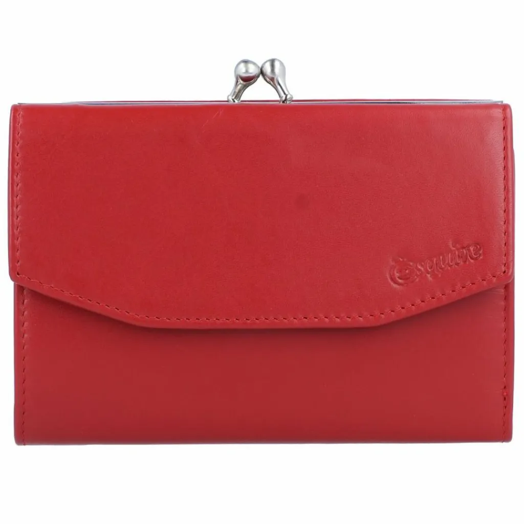 Outlet Esquire New Silk Geldbörse Leder 13 cm rot