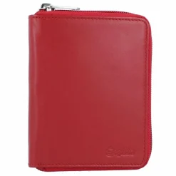 Esquire Damengeldbörsen Hochformat<New Silk Geldbörse Leder 10 cm rot