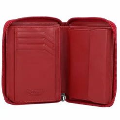 Esquire Damengeldbörsen Hochformat<New Silk Geldbörse Leder 10 cm rot