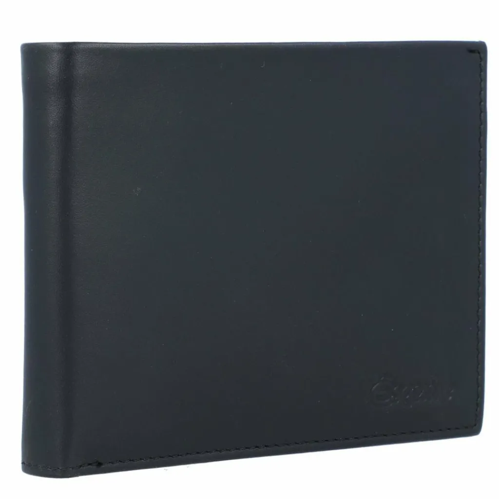 Best Esquire New Silk Geldbörse Leder 12 cm schwarz