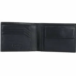 Best Esquire New Silk Geldbörse Leder 12 cm schwarz