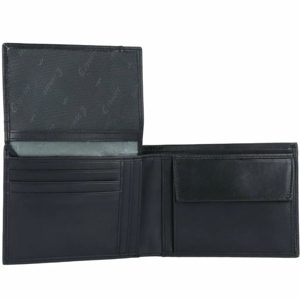 Best Esquire New Silk Geldbörse Leder 12 cm schwarz