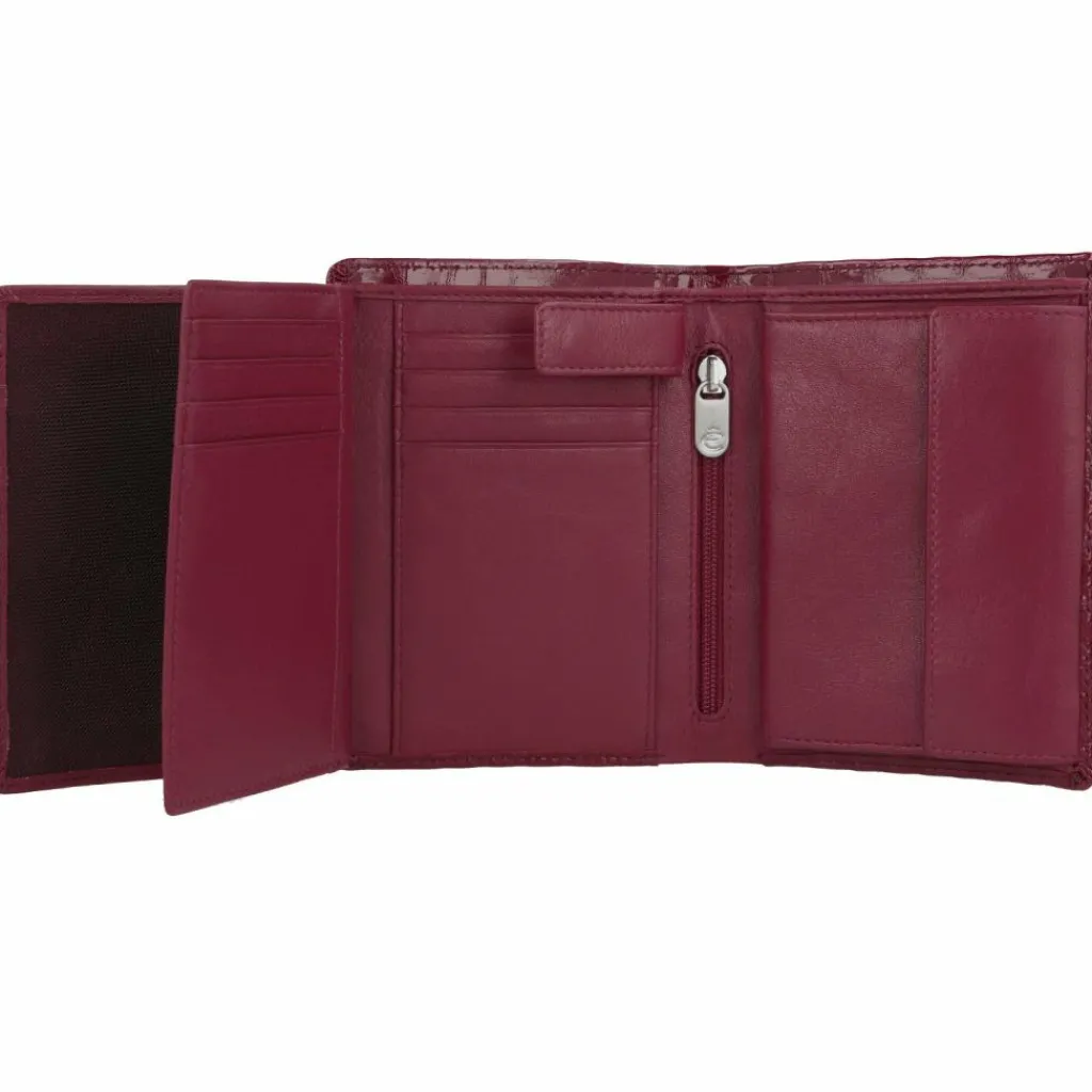 Esquire Damengeldbörsen Hochformat<Nizza Geldbörse RFID Schutz Leder 11 cm rot